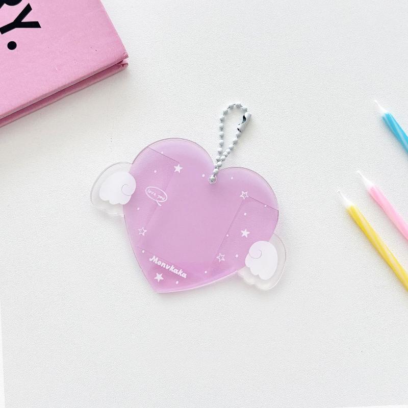 Style Korean Y2K Heart Wings Hard Card Folder Brick Acrylic For 1 Inch Id Photo Storage Display Pendant Keychain Ornaments as the picture
Style Korean Y2K Heart Wings Hard Card Folder Brick Acrylic For 1 Inch Id Photo Storage Display Pendant Keychain Ornaments as the picture
