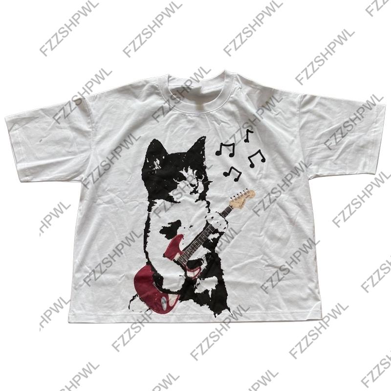 Hip Hop Vintage vibe Harajuku Graphic Print Y2K Cotton Tshirt Rock Goth Streetwear Tee Fashion Punk Short Sleeve Tshirt Casual S
Hip Hop Vintage vibe Harajuku Graphic Print Y2K Cotton Tshirt Rock Goth Streetwear Tee Fashion Punk Short Sleeve Tshirt Casual S