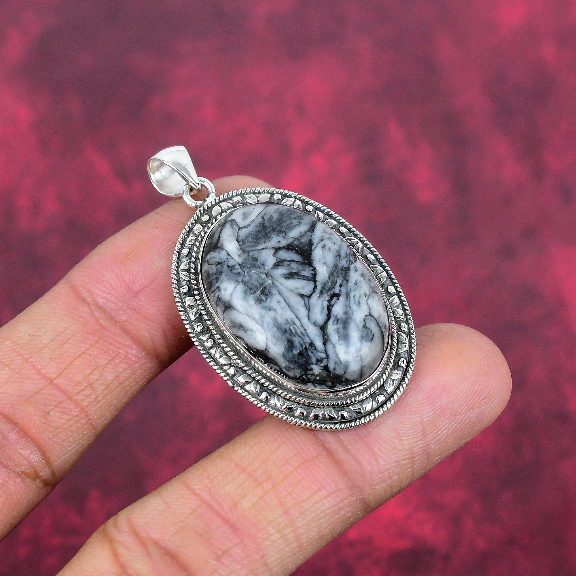 Подвеска из цельного серебра Pinolith Jasper 925 пробы, ювелирные изделия с подвеской из драгоценных камней ручной работы, подарки для жены, абсолютно новый кулон 1.89 Inches чёрный
Подвеска из цельного серебра Pinolith Jasper 925 пробы, ювелирные изделия с подвеской из драгоценных камней ручной работы, подарки для жены, абсолютно новый кулон 1.89 Inches чёрный