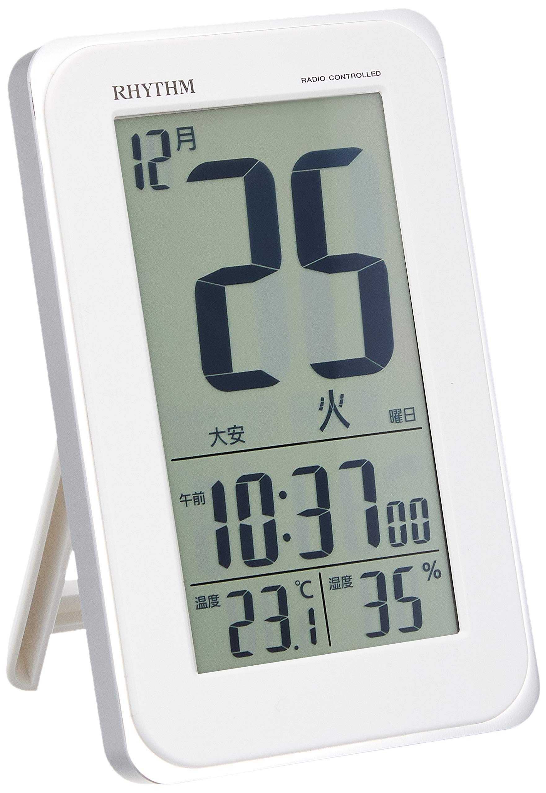 RHYTHM Alarm Electronic Sound Daily 8RZ139SR03 Clock, Radio-Controlled Clock, Alarm, Temperature, Humidity, Calendar, Rokuyo, Light, White, белый
RHYTHM Alarm Electronic Sound Daily 8RZ139SR03 Clock, Radio-Controlled Clock, Alarm, Temperature, Humidity, Calendar, Rokuyo, Light, White, белый