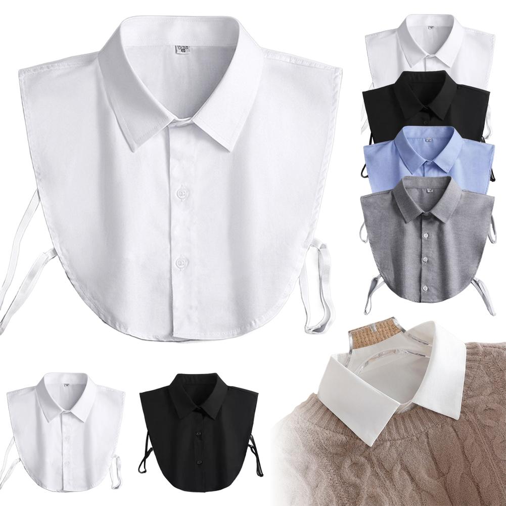 Classic Faux False Collar Half Shirts Detachable Dickey Collar For Women Shirts Blouse Collar F O5P4 White-3 buttons
Classic Faux False Collar Half Shirts Detachable Dickey Collar For Women Shirts Blouse Collar F O5P4 White-3 buttons