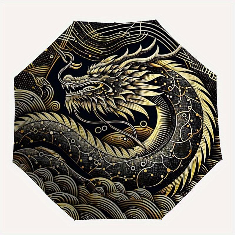 1pc Dragon Waves Compact Travel Umbrella, Automatic Folding Lightweight Windproof 8-Bone Reinforced Design, 012112
1pc Dragon Waves Compact Travel Umbrella, Automatic Folding Lightweight Windproof 8-Bone Reinforced Design, 012112