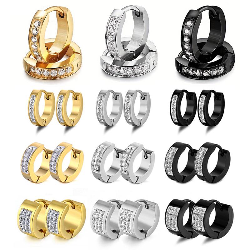Fashion Titanium Steel Hoop & Stud Earrings - Trendy, Hypoallergenic, Unisex Ear Clips 3*9mm
Fashion Titanium Steel Hoop & Stud Earrings - Trendy, Hypoallergenic, Unisex Ear Clips 3*9mm
