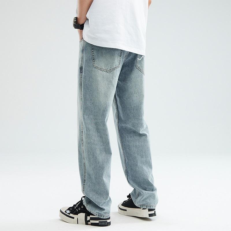 Новые весенне-летние японские джинсы прямого кроя свободного силуэта светло-голубого цвета для мужчин, универсальные джинсы 40
Новые весенне-летние японские джинсы прямого кроя свободного силуэта светло-голубого цвета для мужчин, универсальные джинсы 40