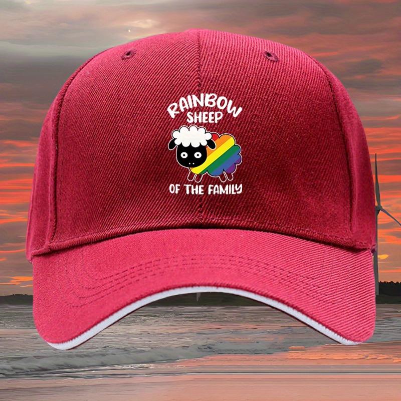 Rainbow Sheep Of The Family Baseball Cap Adjustable Unisex Polyester Casual Outdoor Sun Visor Hat One Size
Rainbow Sheep Of The Family Baseball Cap Adjustable Unisex Polyester Casual Outdoor Sun Visor Hat One Size