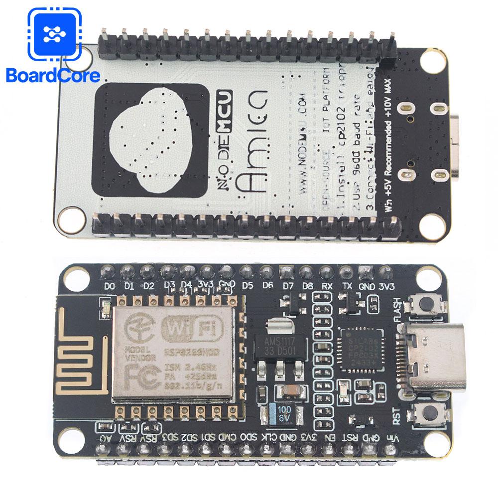 NodeMCU Lua ESP8266 WiFi Module IoT Development Board Module ESP-12E/F Type-C Port CP2102 Chip for Arduino Smart Home ESP8266-CP2102-Type C
NodeMCU Lua ESP8266 WiFi Module IoT Development Board Module ESP-12E/F Type-C Port CP2102 Chip for Arduino Smart Home ESP8266-CP2102-Type C