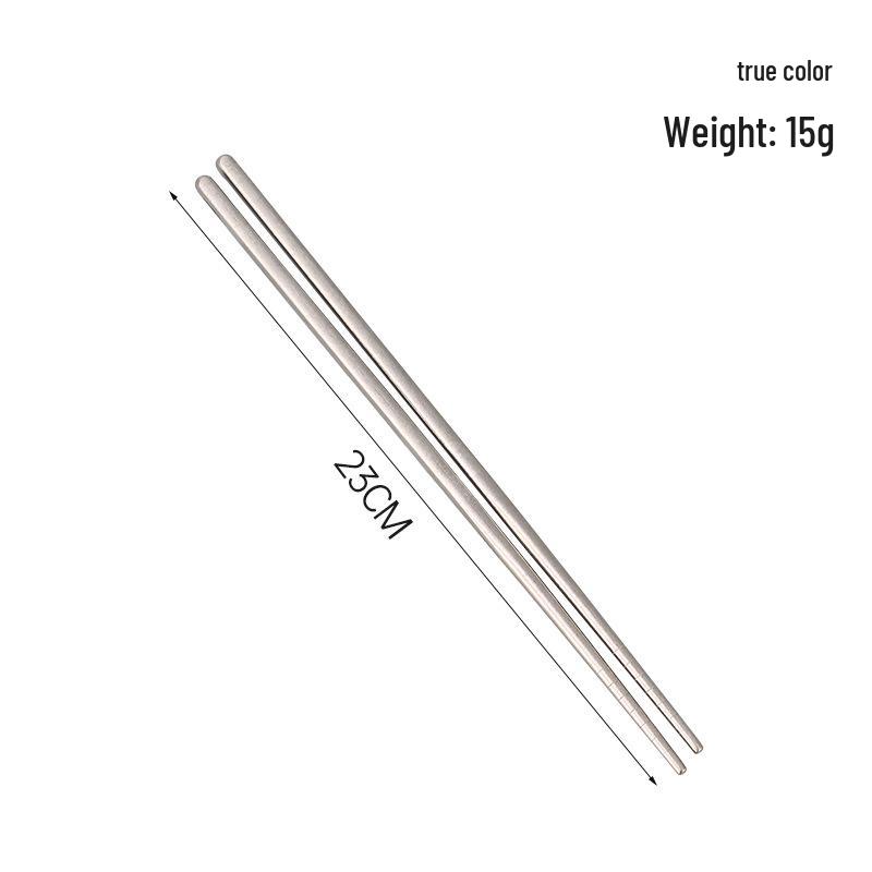 Macaron Color Non-slip Pure Titanium Chopsticks - Portable for Household, Outdoor, and Camping Use. 23cm
Macaron Color Non-slip Pure Titanium Chopsticks - Portable for Household, Outdoor, and Camping Use. 23cm