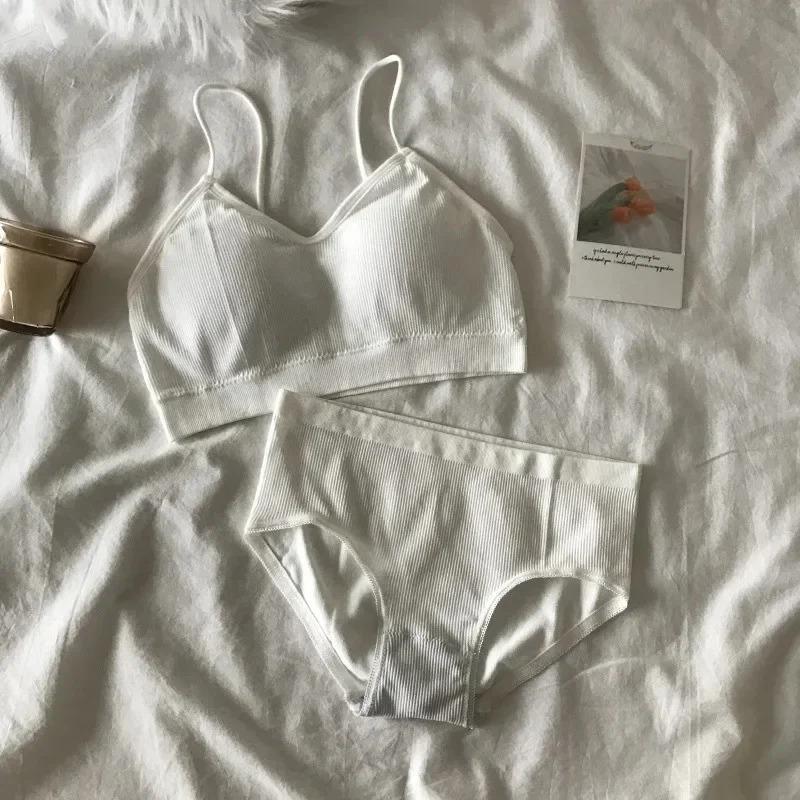 Women s Sports Bra Set Underwear Bra Korean Style Push Up No Steel Ring Bra Sexy Tube Top High Elastic Panty Set One Size білий
Women s Sports Bra Set Underwear Bra Korean Style Push Up No Steel Ring Bra Sexy Tube Top High Elastic Panty Set One Size білий