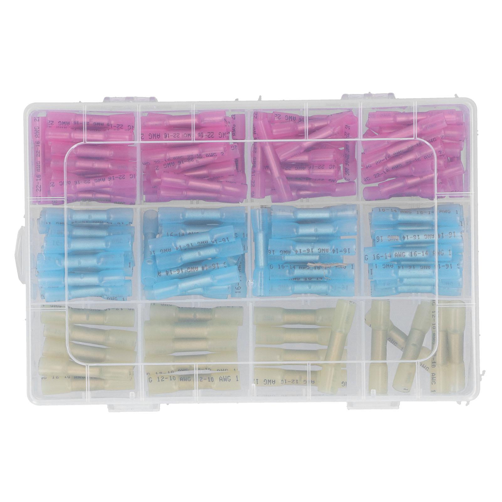 200pcs Heat Shrink Butt Connectors Insulated Waterproof 2210AWG Wire Splice for Car Marine Boat
200pcs Heat Shrink Butt Connectors Insulated Waterproof 2210AWG Wire Splice for Car Marine Boat