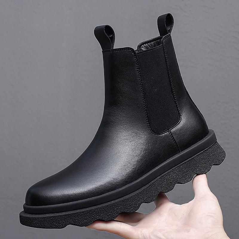 Newest Winter Mens Boots Chelsea Fashion Shoes Male Ankle Boots Men Casual Business Shoes Men Genuine Leather Warm Plush Snow Boots 40
Newest Winter Mens Boots Chelsea Fashion Shoes Male Ankle Boots Men Casual Business Shoes Men Genuine Leather Warm Plush Snow Boots 40