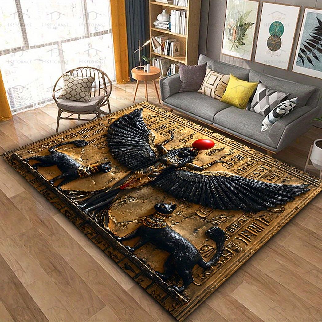 Gold Black Egyptian Winged Goddess Cat Print Carpet Plush Flannel Rug Living Room Bedroom Home Decor Area Rug Non Slip Floor Mat 40x60cm
Gold Black Egyptian Winged Goddess Cat Print Carpet Plush Flannel Rug Living Room Bedroom Home Decor Area Rug Non Slip Floor Mat 40x60cm