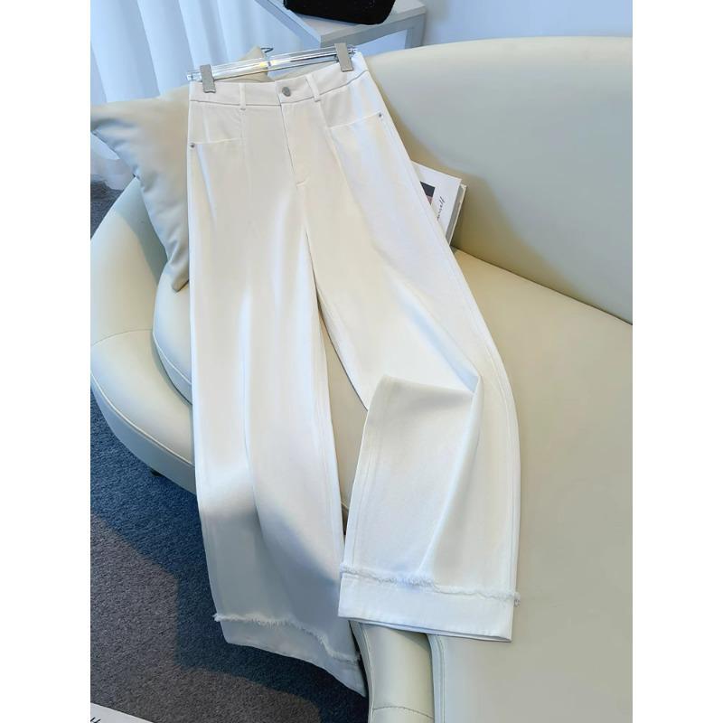Women s White Wide-Leg Jeans 2025 - High-End Drapey Nine-Point Frayed Edge Straight Leg Trousers for Spring and Autumn 28/L for 105-115 jin
Women s White Wide-Leg Jeans 2025 - High-End Drapey Nine-Point Frayed Edge Straight Leg Trousers for Spring and Autumn 28/L for 105-115 jin