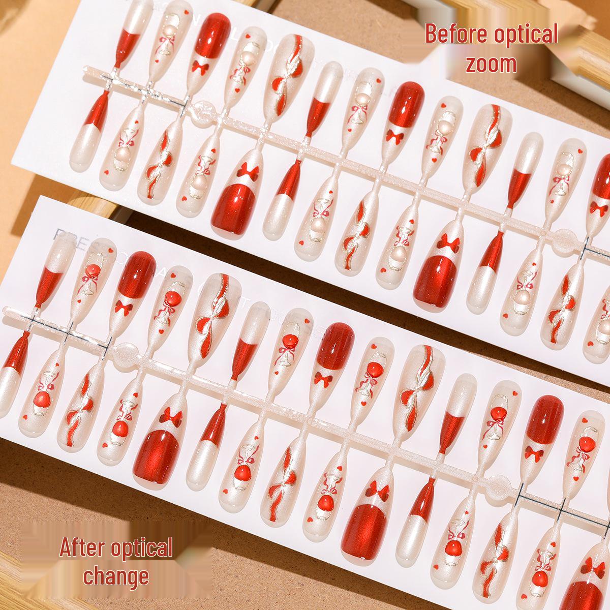 Color-Changing Almond Cat Eye Press-On Nails: Chinese Wine Glass Style Whole Set XS/S/M
Color-Changing Almond Cat Eye Press-On Nails: Chinese Wine Glass Style Whole Set XS/S/M
