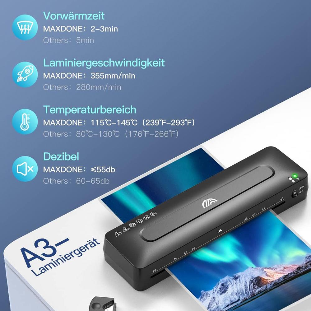 FANGNUO FN335 A3 Document Photo Laminating Device Home Office Small Laminator Machine US Plug
FANGNUO FN335 A3 Document Photo Laminating Device Home Office Small Laminator Machine US Plug