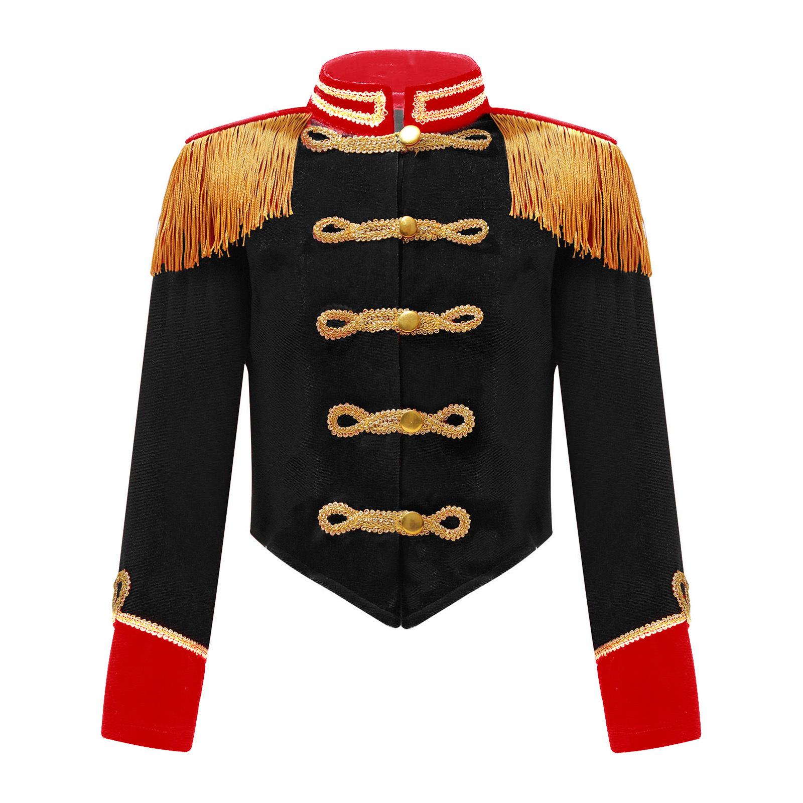 Діти Дівчата Хлопчики Барабан Головний Костюм Маршовий Оркестр Уніформа Лідер Барабанщик Хелловін Косплей Костюм Принца 15-16 Years чорний
Діти Дівчата Хлопчики Барабан Головний Костюм Маршовий Оркестр Уніформа Лідер Барабанщик Хелловін Косплей Костюм Принца 15-16 Years чорний