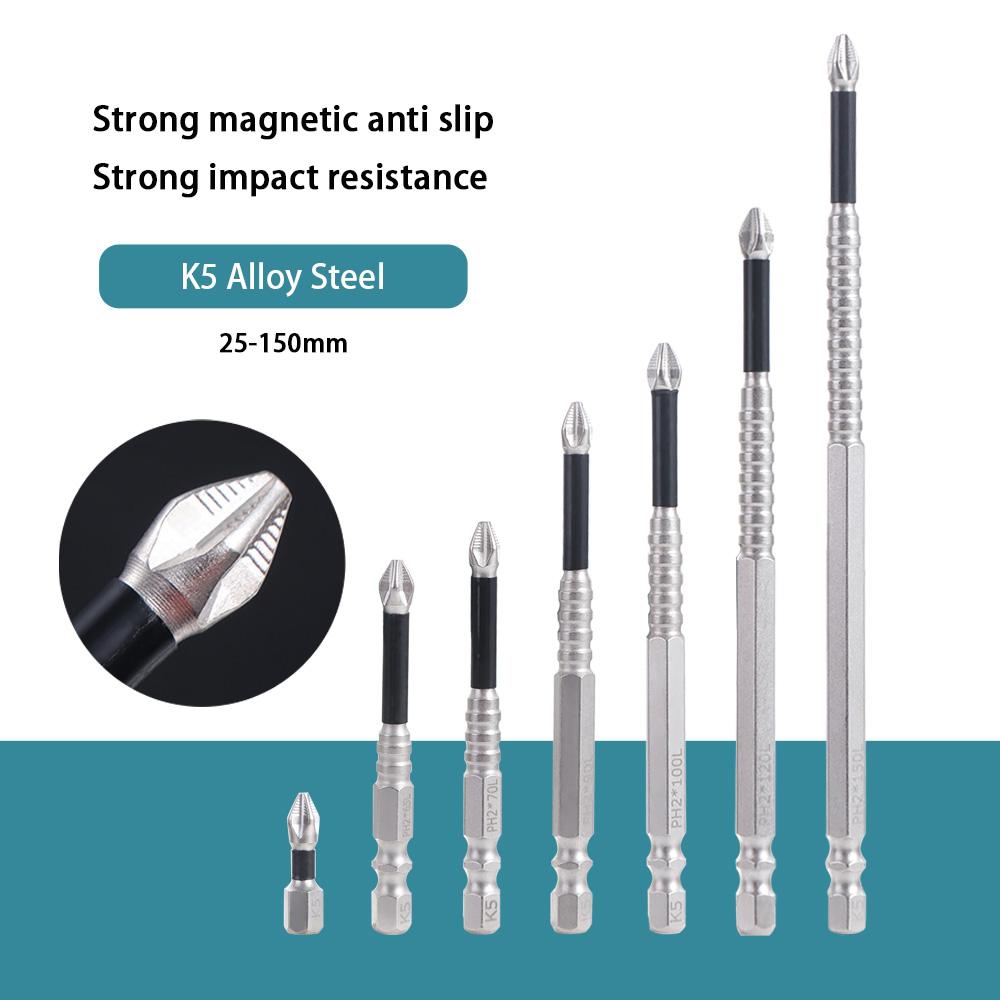 Impact Resistant Cross Bit K5 Thread PH2 Screwdriver Bits Magnetic Batch Head Power Hand Tools 25mm
Impact Resistant Cross Bit K5 Thread PH2 Screwdriver Bits Magnetic Batch Head Power Hand Tools 25mm