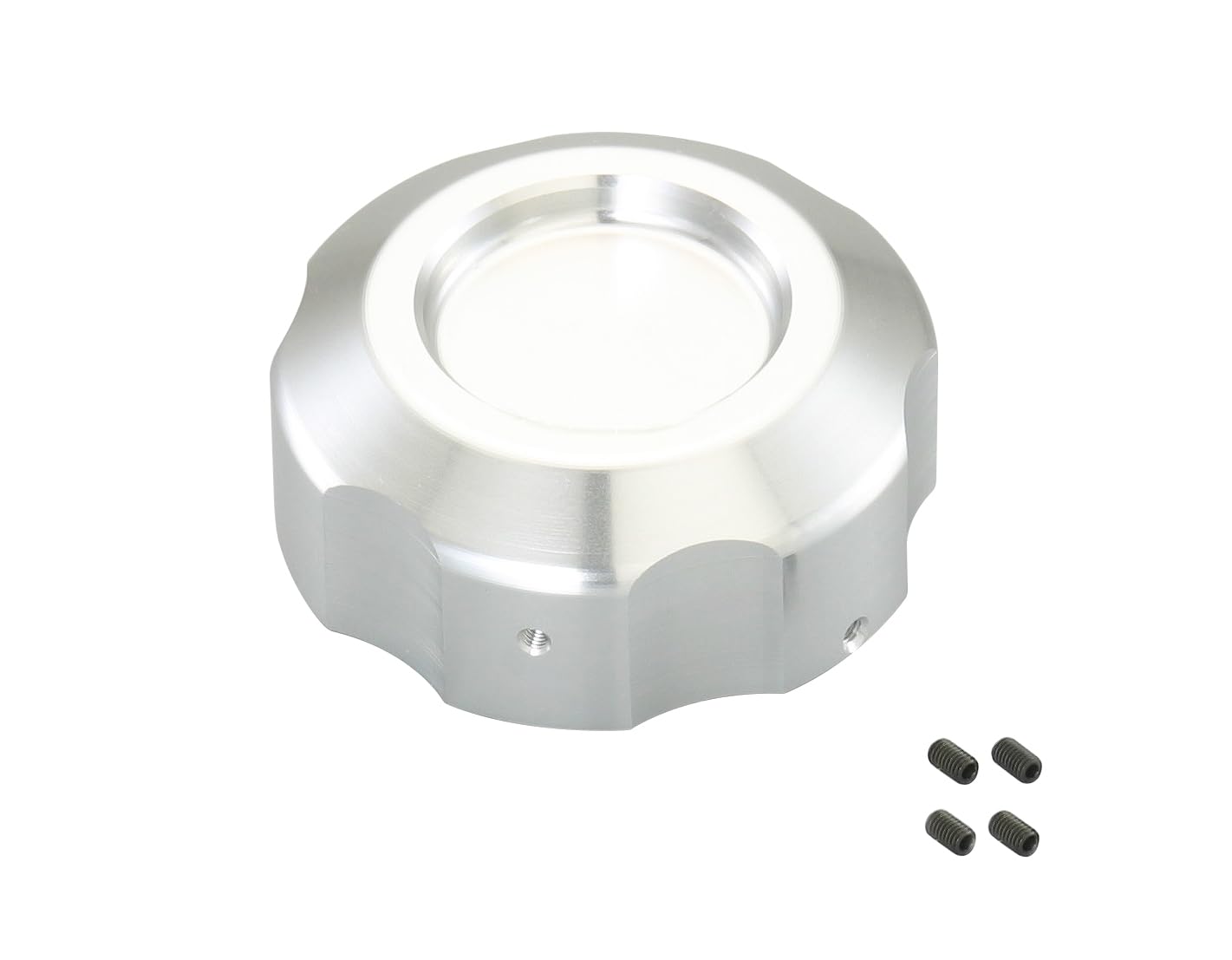 KITACO Tank Cap Opener (Silver) for Dio 110 (JF58) and SH Mode (JF51), Machined Aluminum, Part Number 852-1435900
KITACO Tank Cap Opener (Silver) for Dio 110 (JF58) and SH Mode (JF51), Machined Aluminum, Part Number 852-1435900