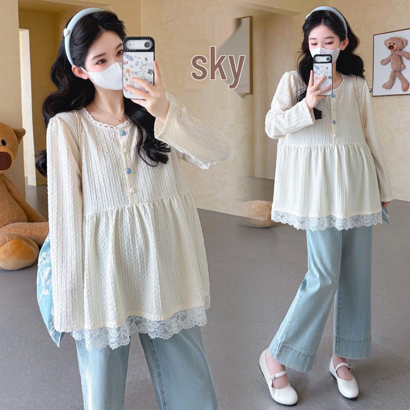 2026 Spring Maternity Lace Patchwork Shirt - French Style 2XL мигдалевий
2026 Spring Maternity Lace Patchwork Shirt - French Style 2XL мигдалевий