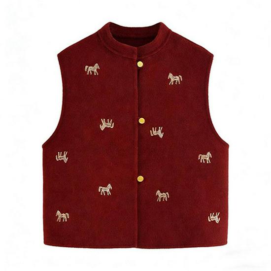 2026 Early Spring Embroidered Woolen Cardigan for Mothers M (110-135 jin) китайский красный
2026 Early Spring Embroidered Woolen Cardigan for Mothers M (110-135 jin) китайский красный