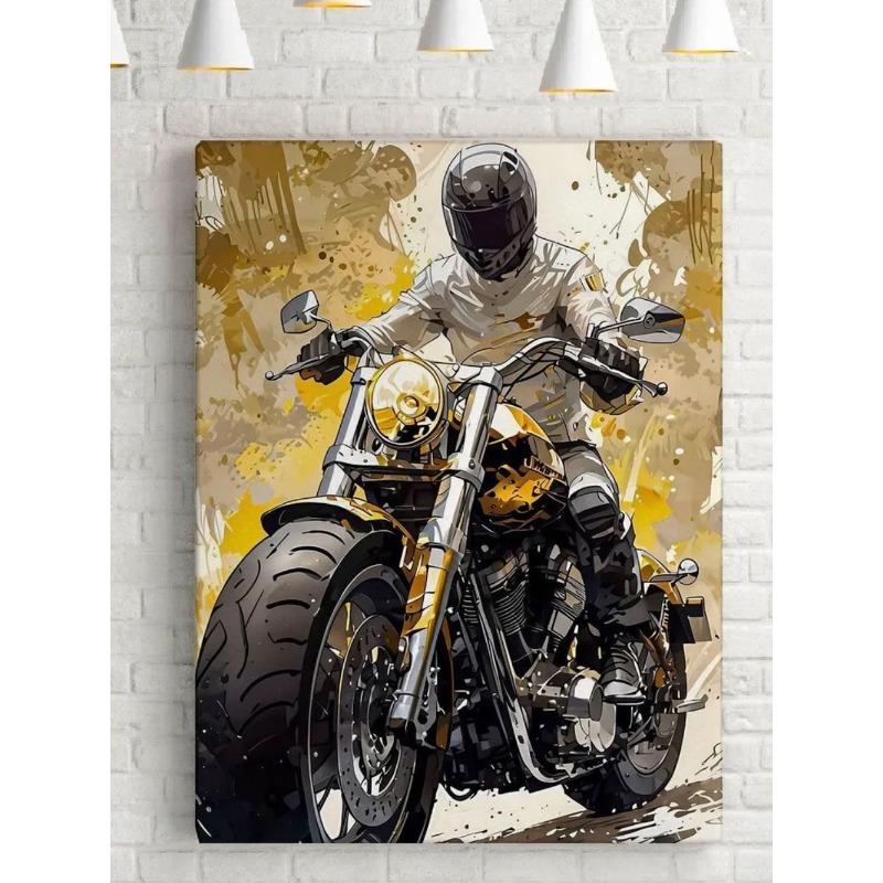 Полотно зі стінописом мотоцикла, Картина для декору інтер єру
Полотно зі стінописом мотоцикла, Картина для декору інтер єру