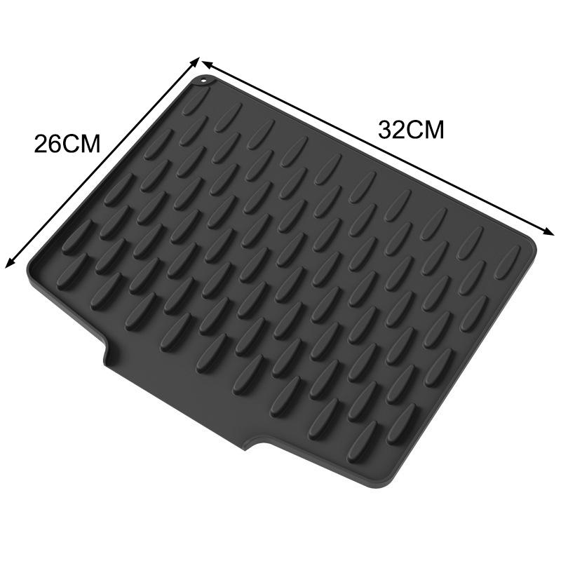 Silicone Dish Drying Mat Durable Tilted Water Drain Pad Non Slip Surface Heat Resistant for Kitchen Countertop M чёрный
Silicone Dish Drying Mat Durable Tilted Water Drain Pad Non Slip Surface Heat Resistant for Kitchen Countertop M чёрный