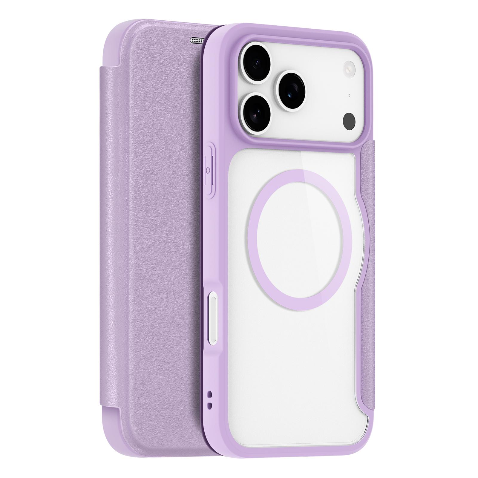 For iPhone 17 Pro Leather Case DUX DUCIS Skin X Pro Series Flip Cover Compatible with MagSafe Purple Pink
For iPhone 17 Pro Leather Case DUX DUCIS Skin X Pro Series Flip Cover Compatible with MagSafe Purple Pink
