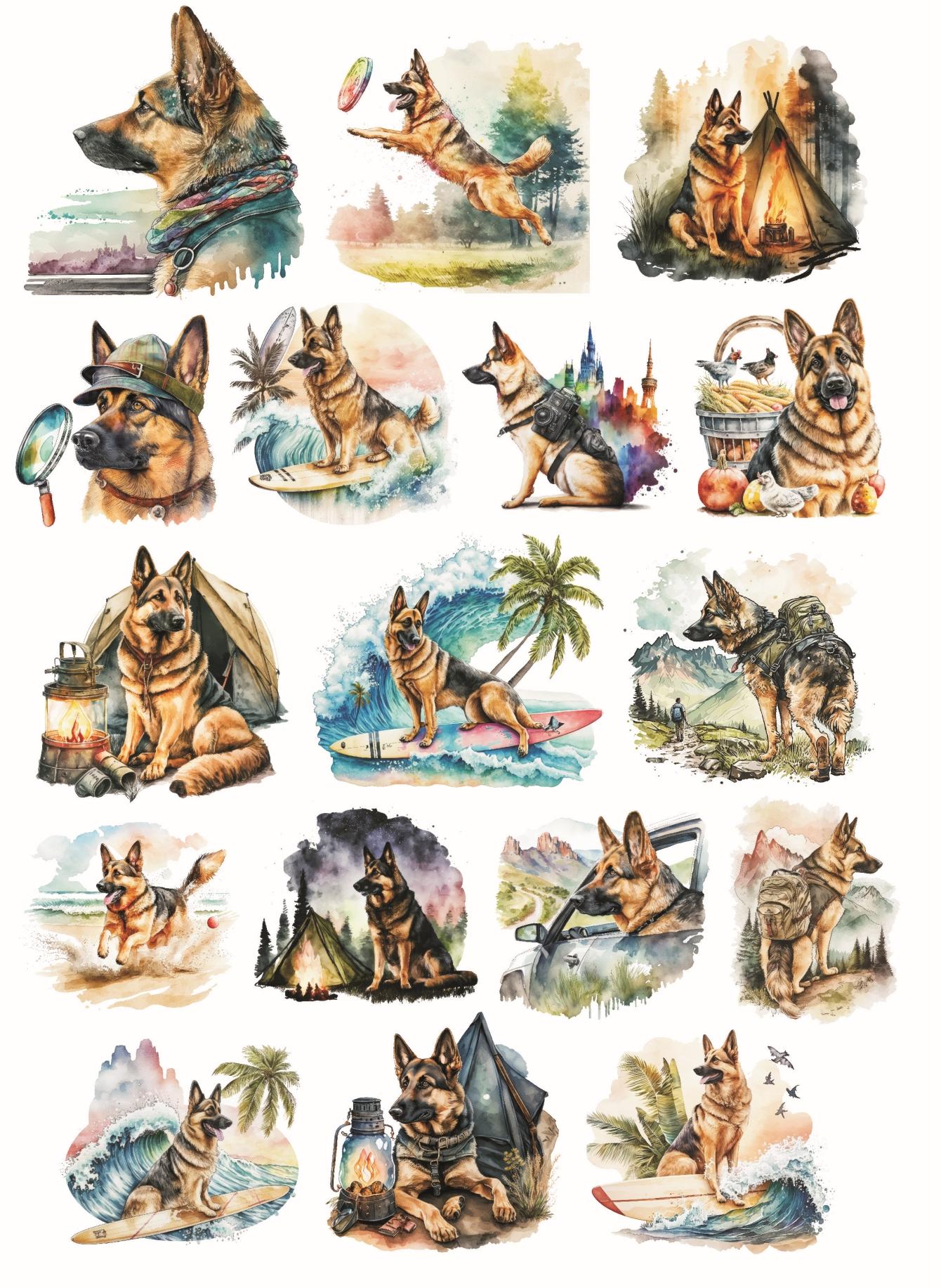 Watercolor German Shepherd Dog Style Stickers Pack Decorative Labels Scrapbooking Collage Material Junk Journal Supplies белый
Watercolor German Shepherd Dog Style Stickers Pack Decorative Labels Scrapbooking Collage Material Junk Journal Supplies белый
