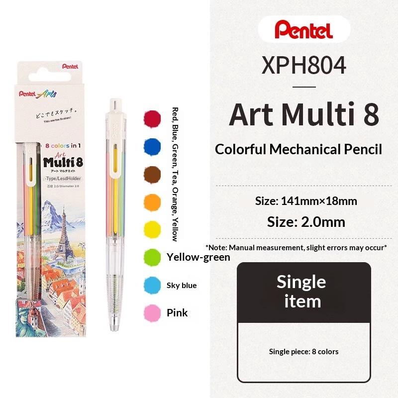 Pentel Multi 8 Color Pencil Set,2.0mm Mechanical Pencil/Ballpoint Pen with 8Colors Break-Resistant Lead for Student&Professional
Pentel Multi 8 Color Pencil Set,2.0mm Mechanical Pencil/Ballpoint Pen with 8Colors Break-Resistant Lead for Student&Professional
