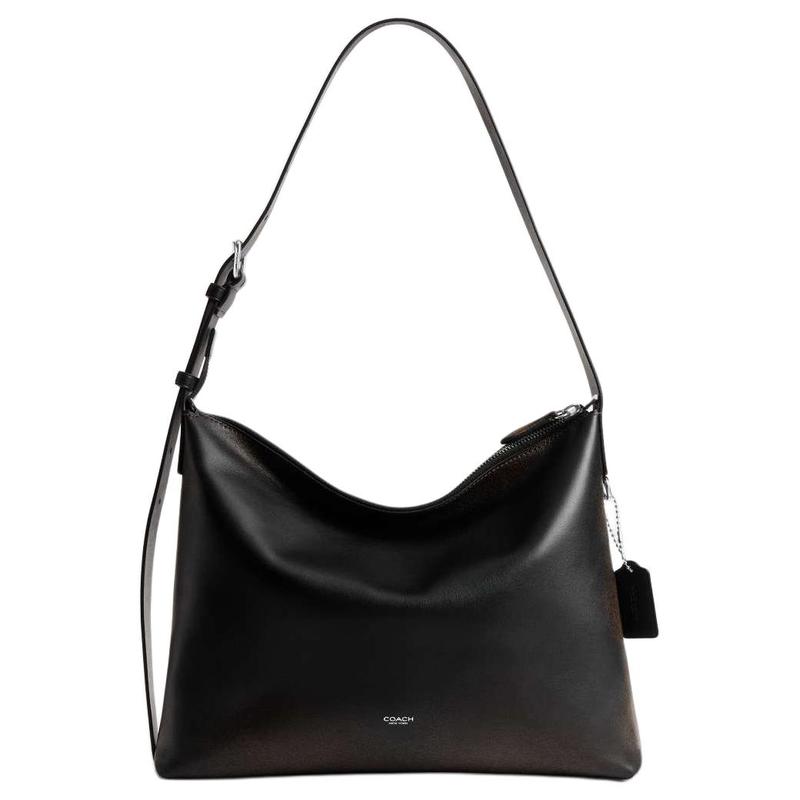 COACH MOTT 38 Letter Printed Metal Accessories Cowhide Shoulder Bag Large Size Unisex Couple Style Black with Light Brown чорний
COACH MOTT 38 Letter Printed Metal Accessories Cowhide Shoulder Bag Large Size Unisex Couple Style Black with Light Brown чорний