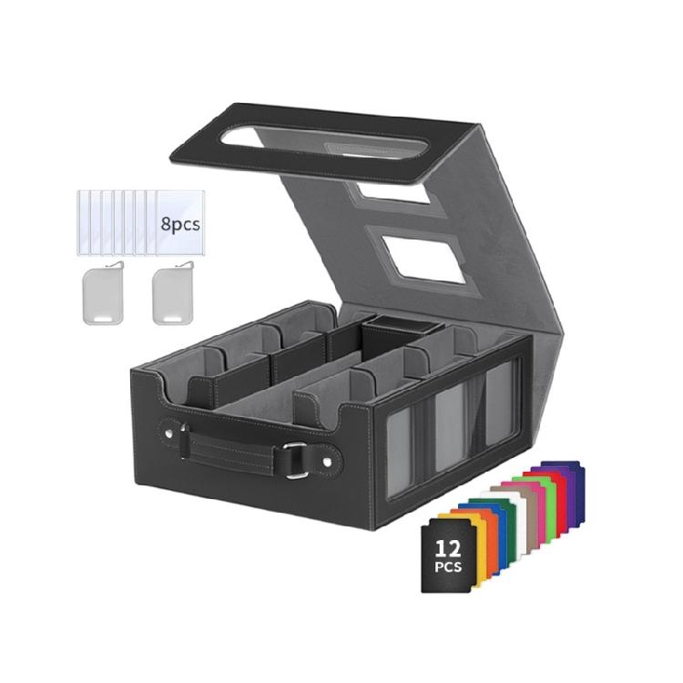 Game Card Organizers With Removable Dividers Trading Card Storage Box Shockproof Sports Card Storage Boxes сірий
Game Card Organizers With Removable Dividers Trading Card Storage Box Shockproof Sports Card Storage Boxes сірий