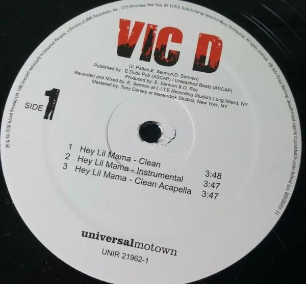 12inch Record VIC DAMONE - Hey Lil Mama UNIR219621 Universal Motow 2007 US Rap & Hip-Hop/R&B Used
12inch Record VIC DAMONE - Hey Lil Mama UNIR219621 Universal Motow 2007 US Rap & Hip-Hop/R&B Used