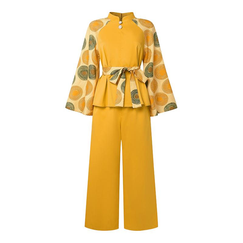 Oversized Two Piece Suit Women Long Sleeve Print Belt Blouse and Pants Casual Sets 4XL
Oversized Two Piece Suit Women Long Sleeve Print Belt Blouse and Pants Casual Sets 4XL