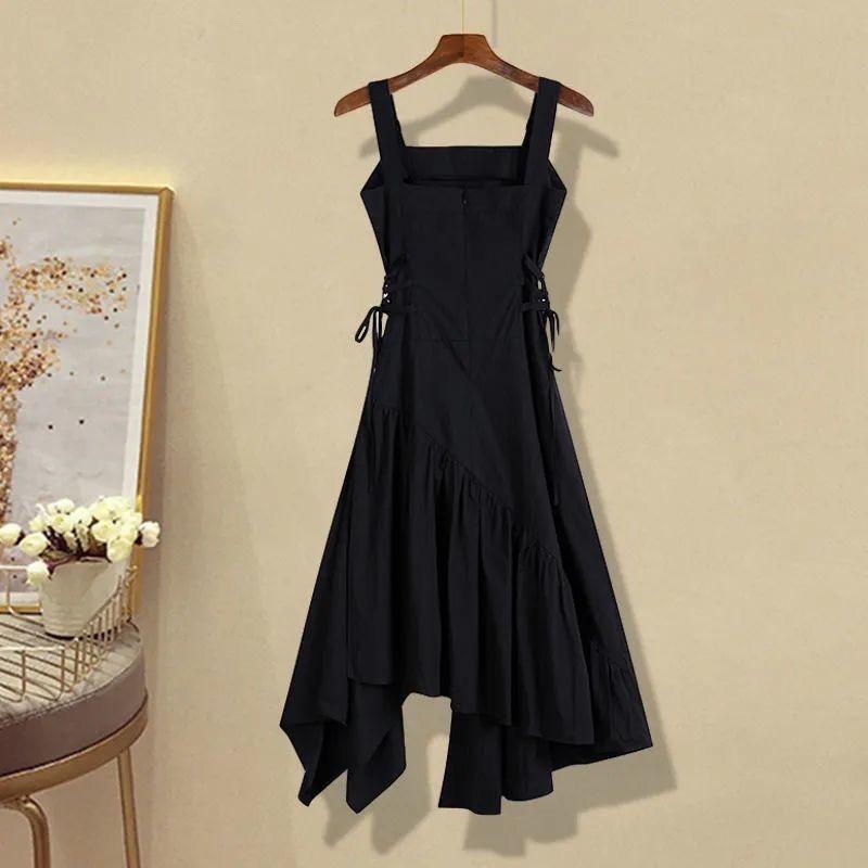 Women s Summer in Fashion Irregular Dress Matching Set Korean Elegant Short Sleeve Shirt+Strap Skirt Two Piece Suit 2XL
Women s Summer in Fashion Irregular Dress Matching Set Korean Elegant Short Sleeve Shirt+Strap Skirt Two Piece Suit 2XL