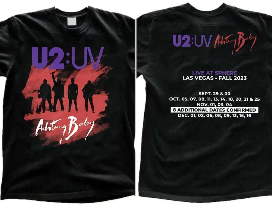 26 2024 U2 2side concert shirt Vintage U2 Rock Band World Tour 2024 tshirt Unisex T-Shirt XXXXL
26 2024 U2 2side concert shirt Vintage U2 Rock Band World Tour 2024 tshirt Unisex T-Shirt XXXXL