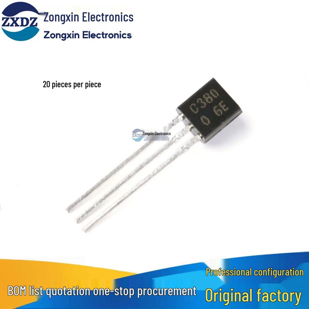 C380 TO-92 NPN Transistor, High Frequency, 35V 0.03A 250MHz, Pack of 20
C380 TO-92 NPN Transistor, High Frequency, 35V 0.03A 250MHz, Pack of 20