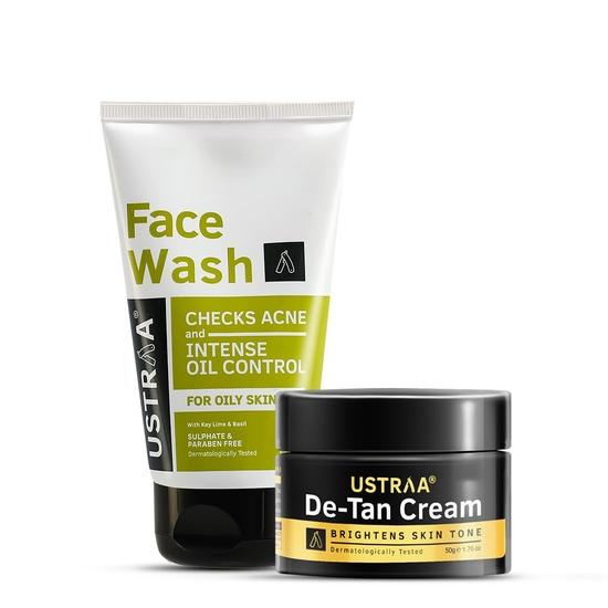 Ustraa Средство для умывания лица - для жирной кожи - 100 г | С базиликом и лаймом - для кожи, склонной к акне | Проверяет акне и черные точки и крем для удаления загара для мужчин - 50 г | Без отбеливателя
Ustraa Средство для умывания лица - для жирной кожи - 100 г | С базиликом и лаймом - для кожи, склонной к акне | Проверяет акне и черные точки и крем для удаления загара для мужчин - 50 г | Без отбеливателя