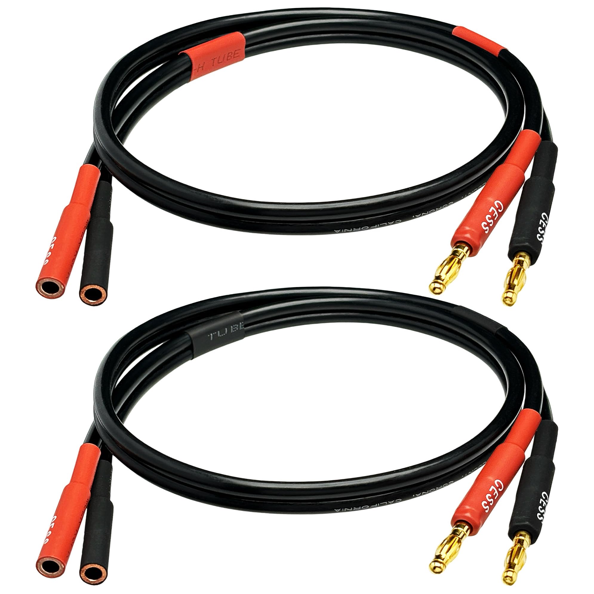 CNCESS CESS-029-2f Male Banana Plug to Female Banana Jack Speaker Extension Cable, Silicone Cable, 2 Pack (2 Feet)
CNCESS CESS-029-2f Male Banana Plug to Female Banana Jack Speaker Extension Cable, Silicone Cable, 2 Pack (2 Feet)