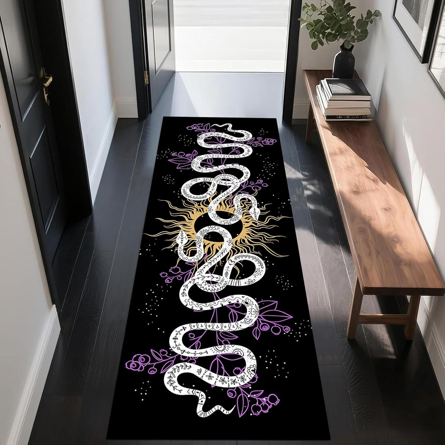 Sun and Moon Runner Rug, Boho Moon Phase Celestial Night Sky Witchcraft Sun Moon Gothic Area Rugs, Meditation Floor Mat 40x120CM
Sun and Moon Runner Rug, Boho Moon Phase Celestial Night Sky Witchcraft Sun Moon Gothic Area Rugs, Meditation Floor Mat 40x120CM