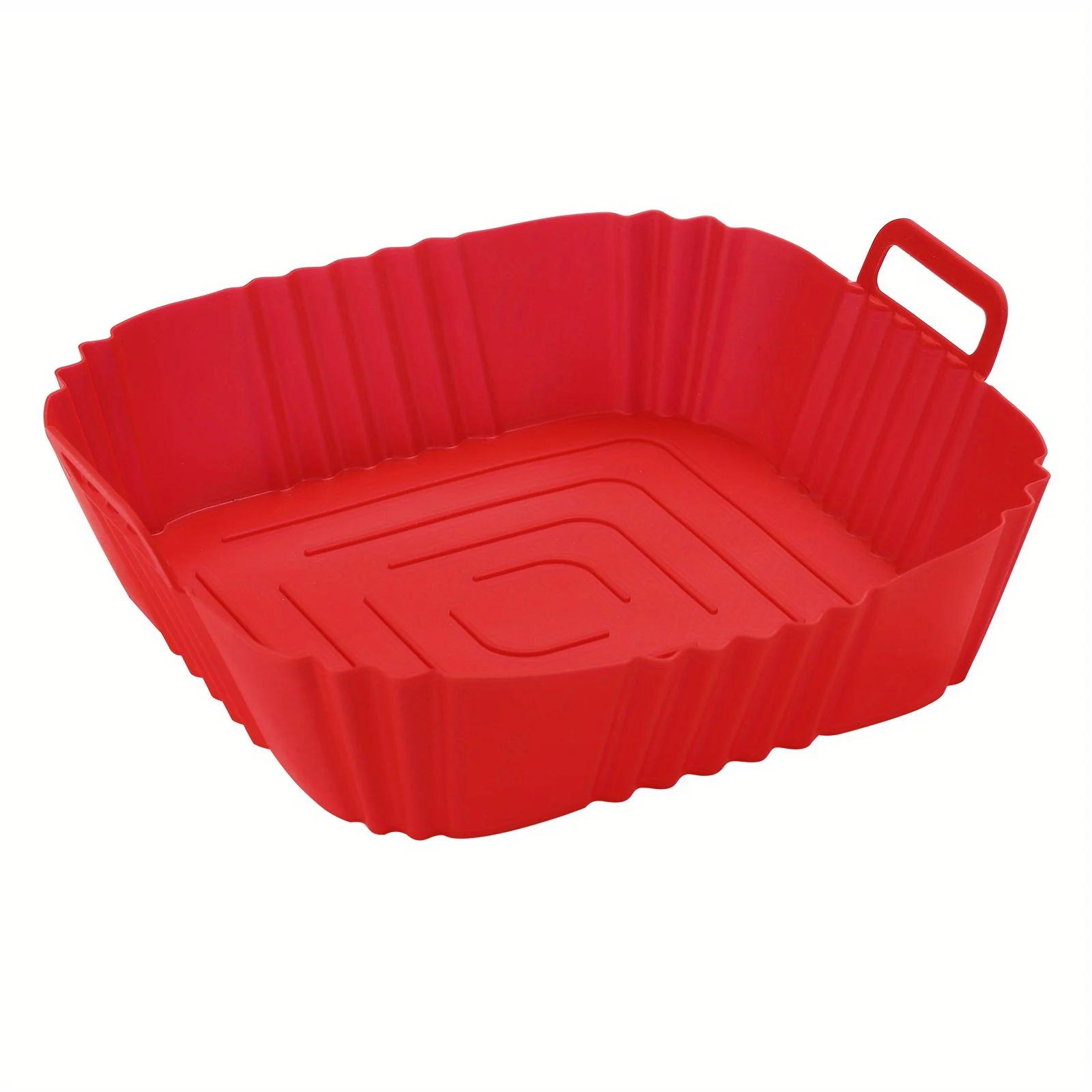 1pc of 22cm silicone air fryer oven baking plate pizza fried chicken silicone basket reusable air fryer liner accessory красный
1pc of 22cm silicone air fryer oven baking plate pizza fried chicken silicone basket reusable air fryer liner accessory красный