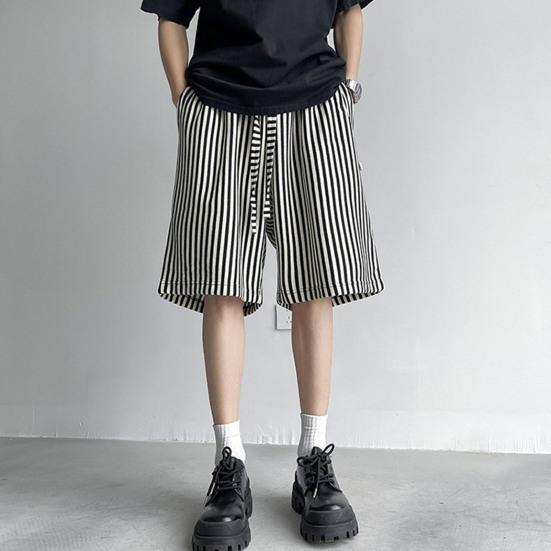 Men Shorts Elastic Waist Adjustable Casual Shorts Vertical with Pockets Drawstring Striped Print Casual Knee-length Pants XL чёрный
Men Shorts Elastic Waist Adjustable Casual Shorts Vertical with Pockets Drawstring Striped Print Casual Knee-length Pants XL чёрный