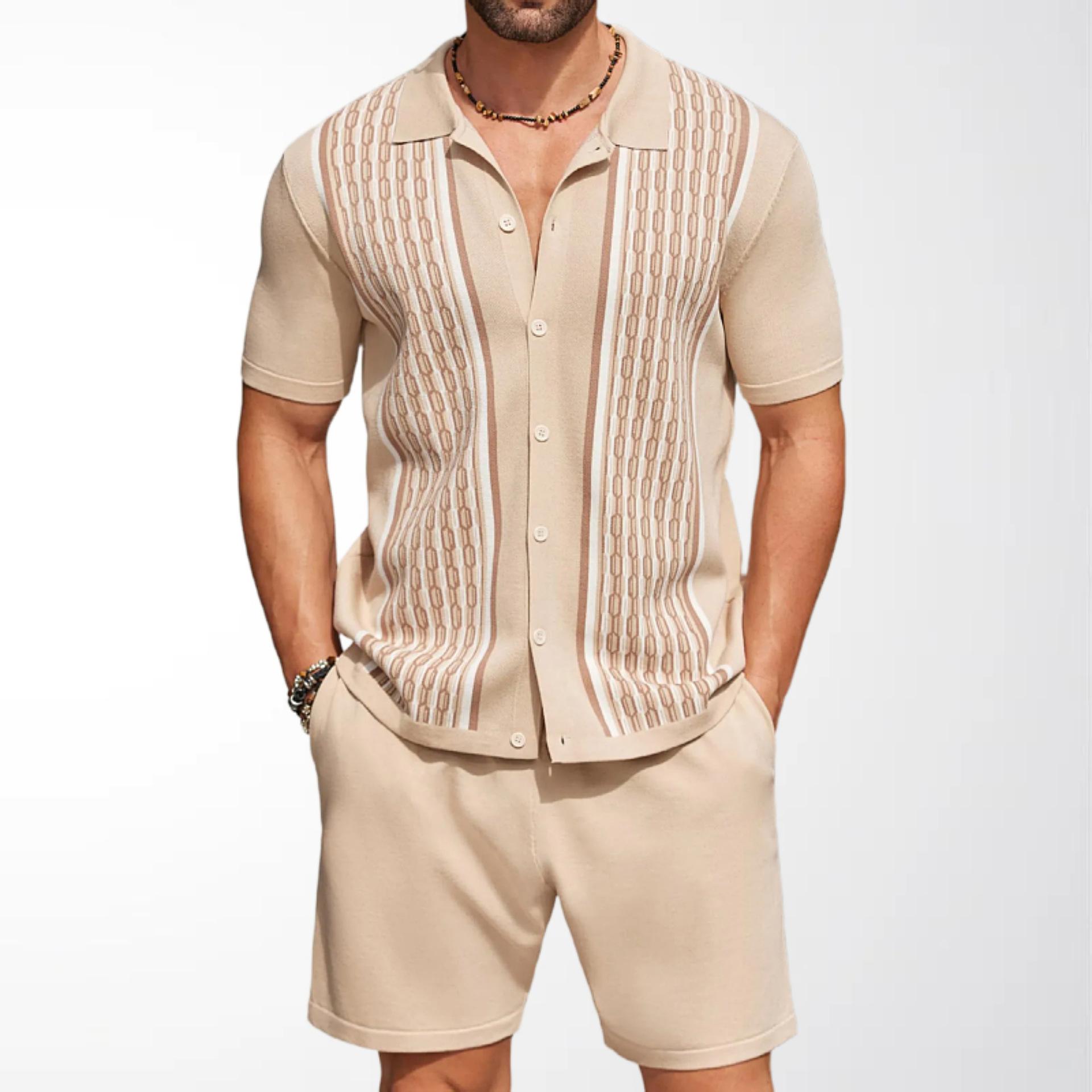 2 Piece Outfits Summer Short Sets for Men Vintage Knit Button Down Shirt Short Sleeve Polo Casual Beach Suits Men s Shirt Top and Shorts Matching Set 3XL
2 Piece Outfits Summer Short Sets for Men Vintage Knit Button Down Shirt Short Sleeve Polo Casual Beach Suits Men s Shirt Top and Shorts Matching Set 3XL