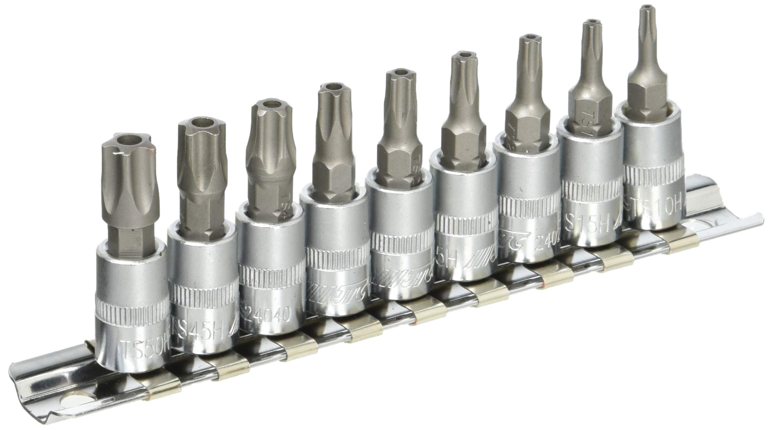 JTC Star Plus Socket Pentagonal Pentalobe JTC3303 9-Piece Set, Bits, Tamper-Resistant, 6.3mm Holes,
JTC Star Plus Socket Pentagonal Pentalobe JTC3303 9-Piece Set, Bits, Tamper-Resistant, 6.3mm Holes,