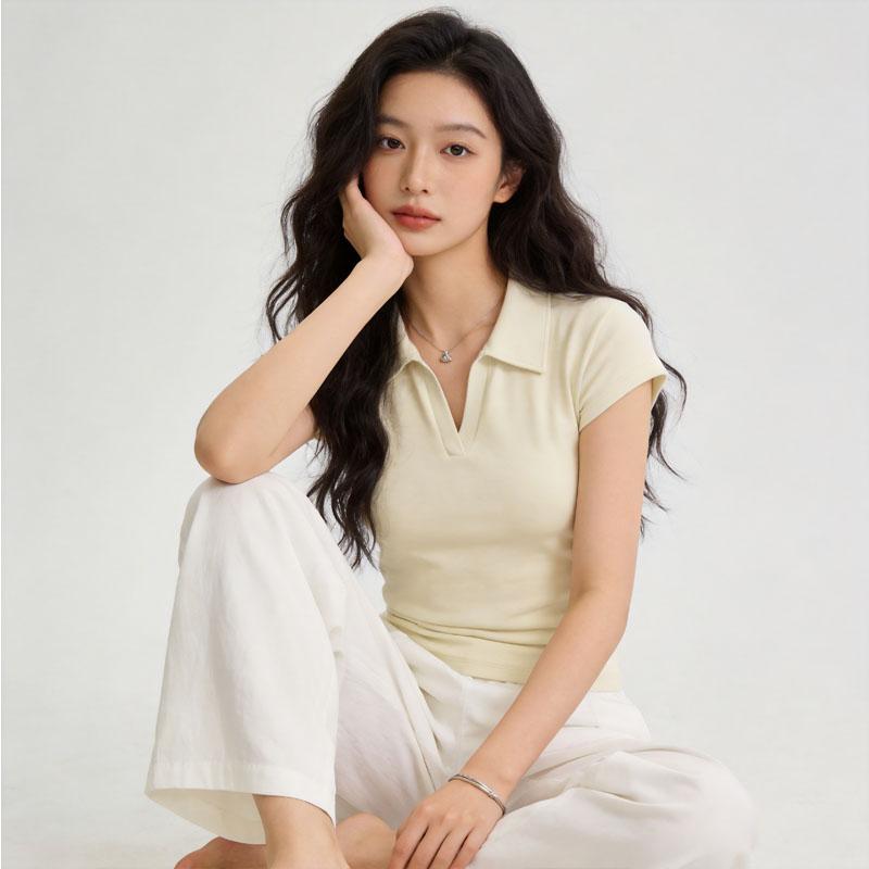 Short Sleeved T-shirt For Women s Summer Polo Collar And Lapel Top, Short And Slim Fit Casual T-shirt 2XL абрикосовый
Short Sleeved T-shirt For Women s Summer Polo Collar And Lapel Top, Short And Slim Fit Casual T-shirt 2XL абрикосовый