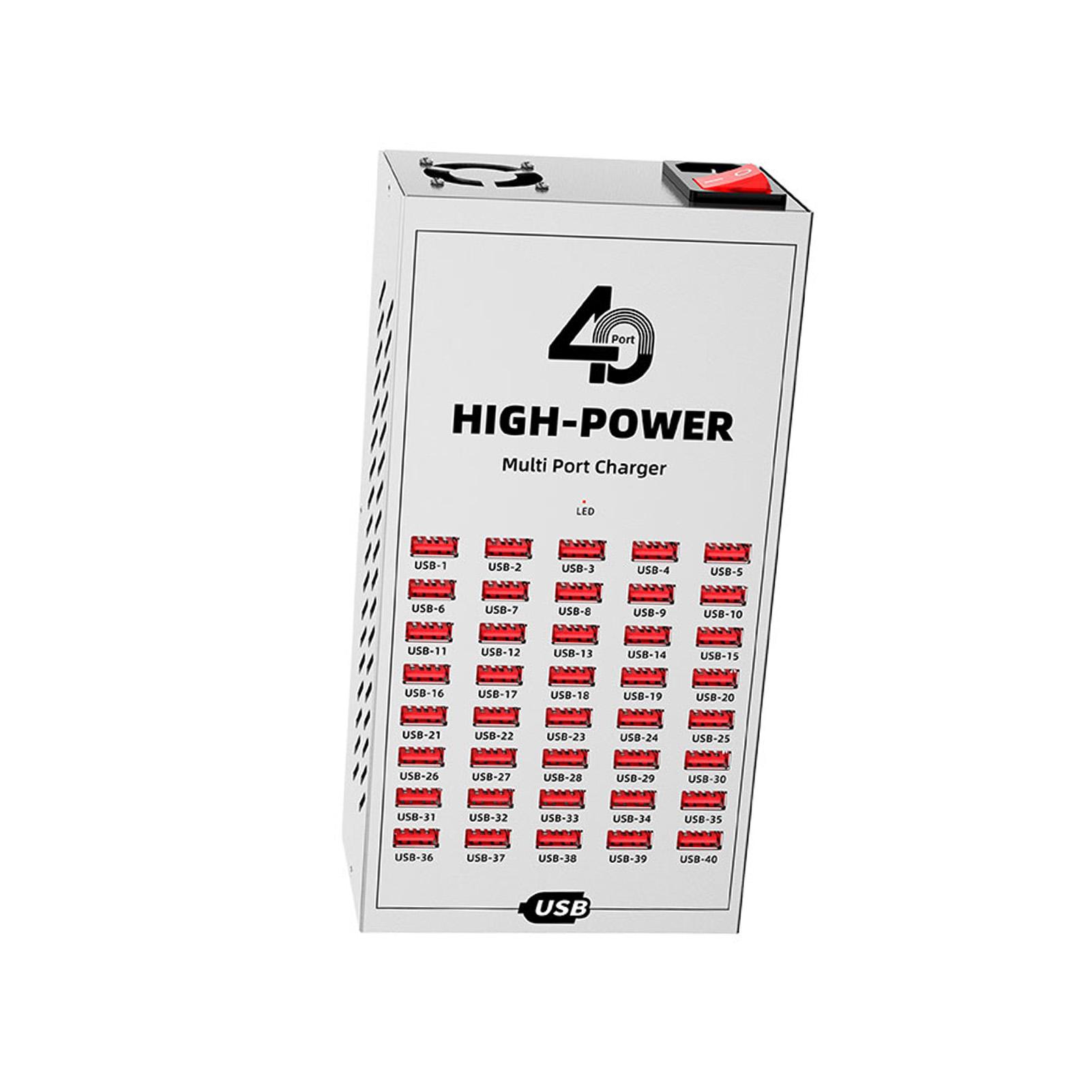 40-Port USB Charging Stations Fast Heat Dissipation High Power Output Compatible with Multiple Devices
40-Port USB Charging Stations Fast Heat Dissipation High Power Output Compatible with Multiple Devices