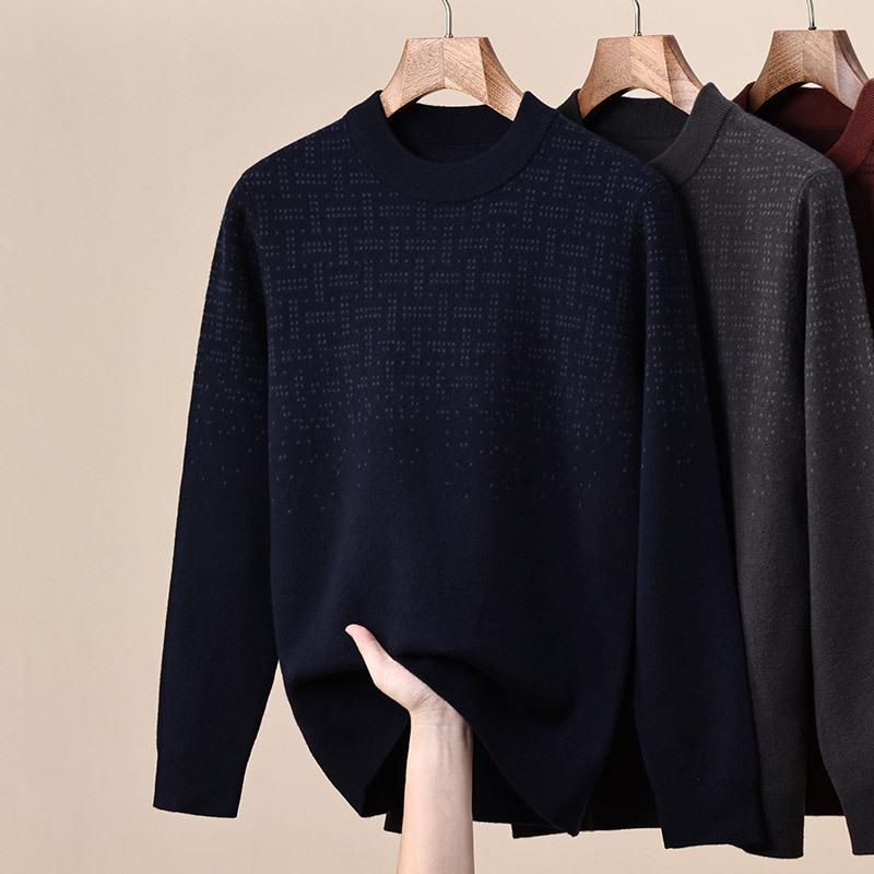 Hengyuanxiang Men s Wool Jacquard Sweater, 2025 Autumn/Winter Half-High Neck, High-End Base Layer Fashion. 175 темно-синього кольору
Hengyuanxiang Men s Wool Jacquard Sweater, 2025 Autumn/Winter Half-High Neck, High-End Base Layer Fashion. 175 темно-синього кольору