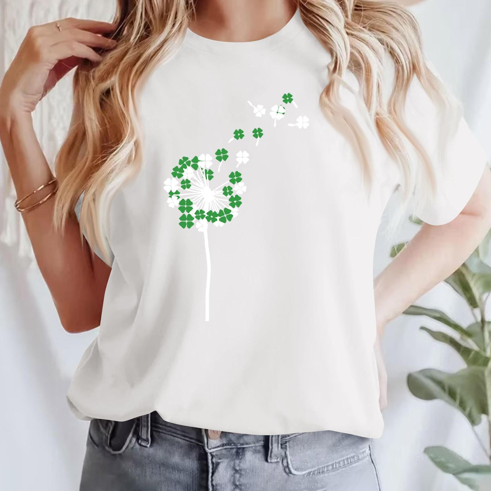 Жіноча повсякденна футболка з принтом і круглим вирізом, пуловер з короткими рукавами S білий
Жіноча повсякденна футболка з принтом і круглим вирізом, пуловер з короткими рукавами S білий