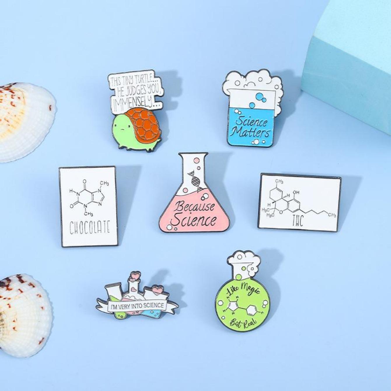 Fashion Chemistry Laboratory Cone Bottle, microscope care test tube, molecular personalized brooch clothing knapsack accessories
Fashion Chemistry Laboratory Cone Bottle, microscope care test tube, molecular personalized brooch clothing knapsack accessories