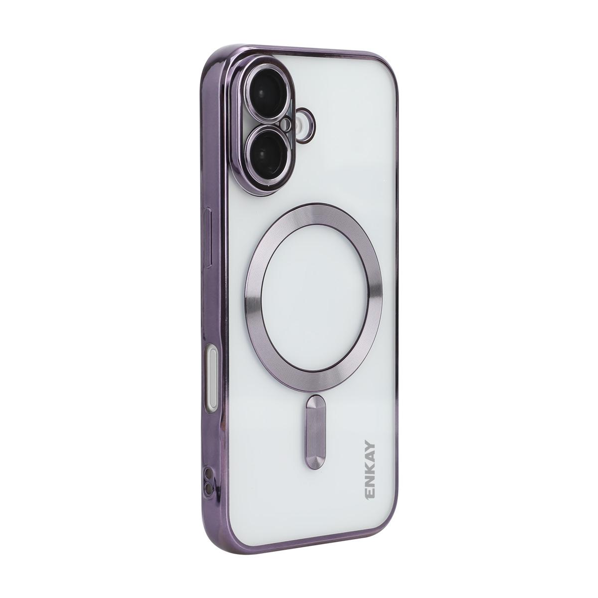 For iPhone 17 Magnetic Clear Case ENKAY HAT PRINCE Shockproof TPU Phone Cover with Lens Film
For iPhone 17 Magnetic Clear Case ENKAY HAT PRINCE Shockproof TPU Phone Cover with Lens Film