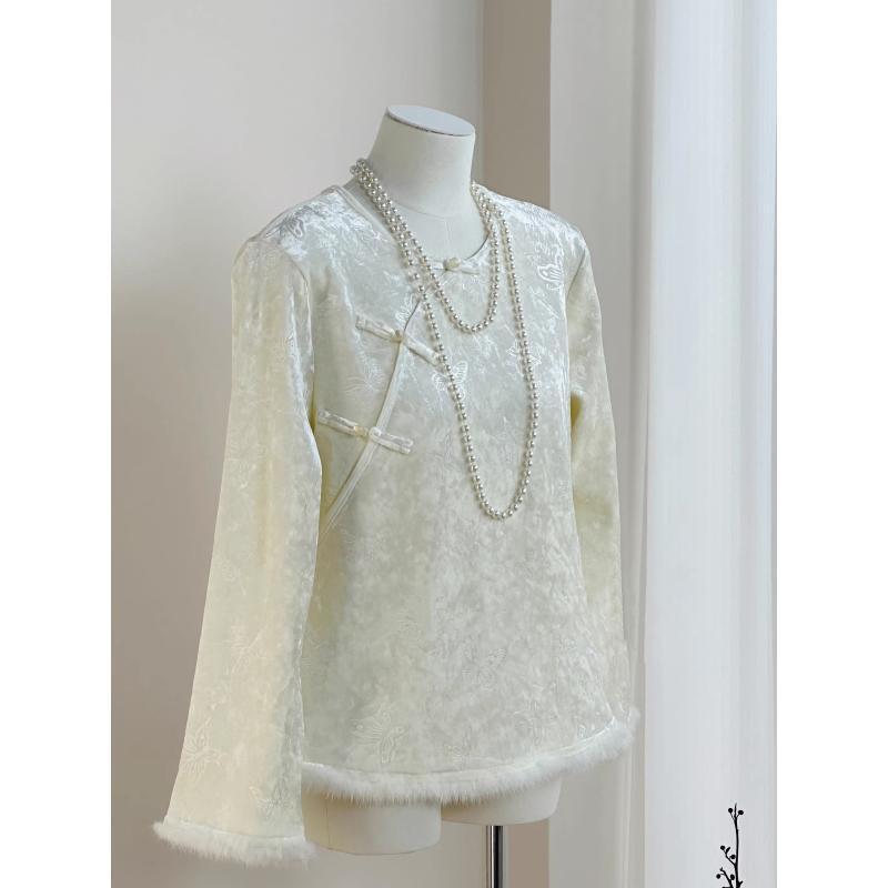Autumn/Winter Women s High-End Loose Chinese Style Warm Base Shirt L (for weights 100-112 jin)
Autumn/Winter Women s High-End Loose Chinese Style Warm Base Shirt L (for weights 100-112 jin)