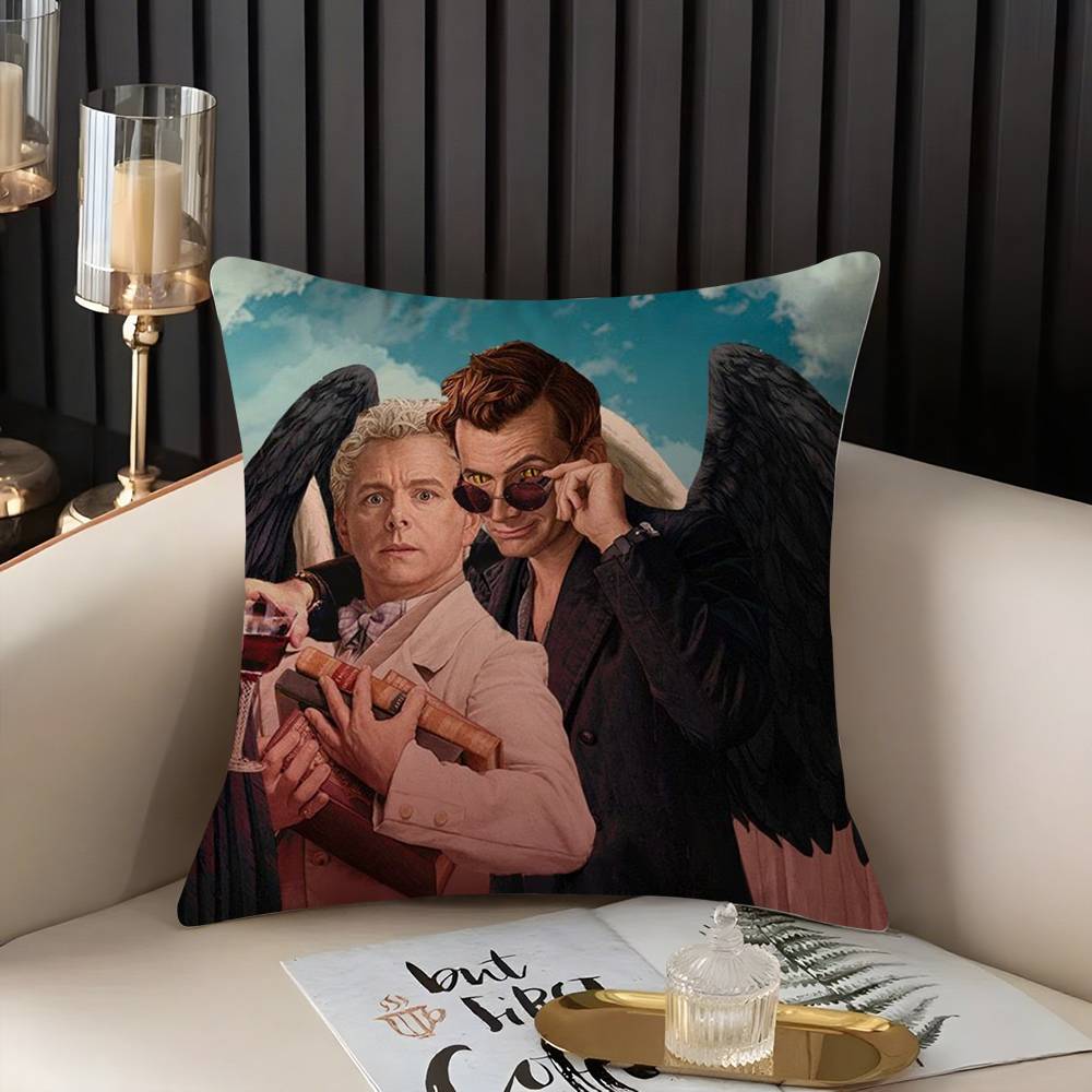TV G-Good Omens Pillow Case Home Dorm Chair Back Short Plush Double-sided Printing Office Nap Time Cushion Cover 30cmx30cm
TV G-Good Omens Pillow Case Home Dorm Chair Back Short Plush Double-sided Printing Office Nap Time Cushion Cover 30cmx30cm